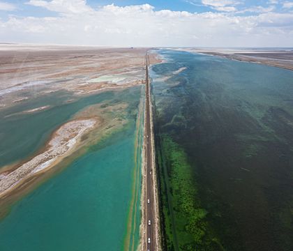 中國青海格爾木西臺吉乃爾湖一日游【精品小團SUV/商務水上雅丹+萬丈鹽橋+U型公路+雅丹魔鬼城】線路推薦